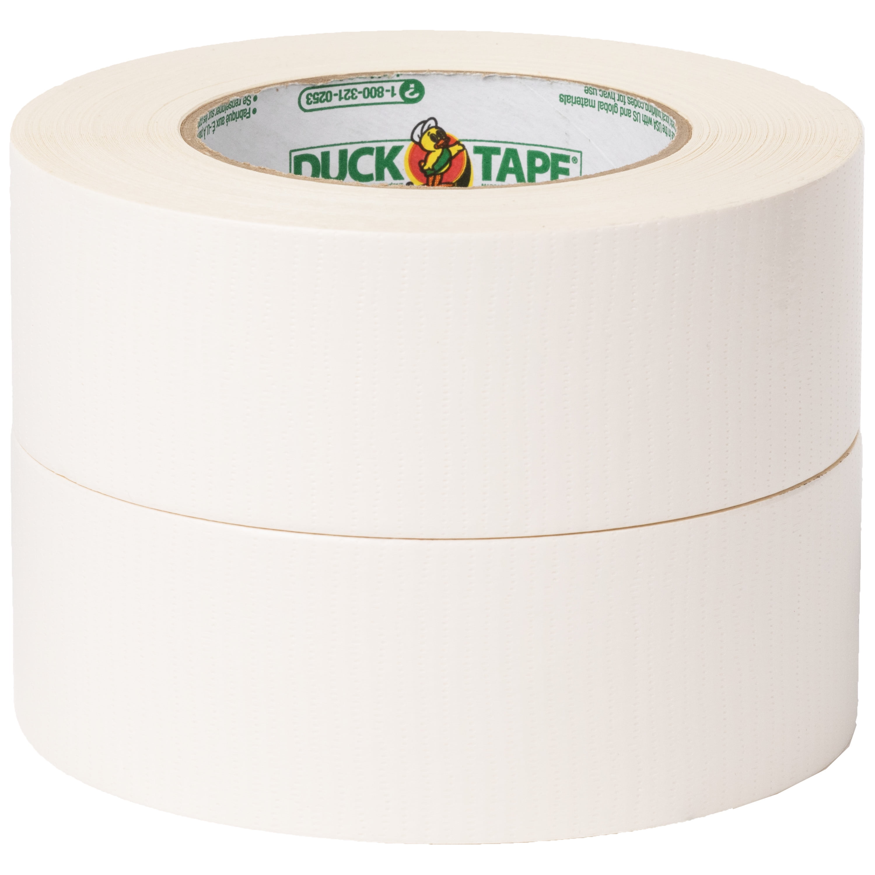 Duck Max Strength 1.88 in. x 35 yd. White Duct Tape, 2 Pack