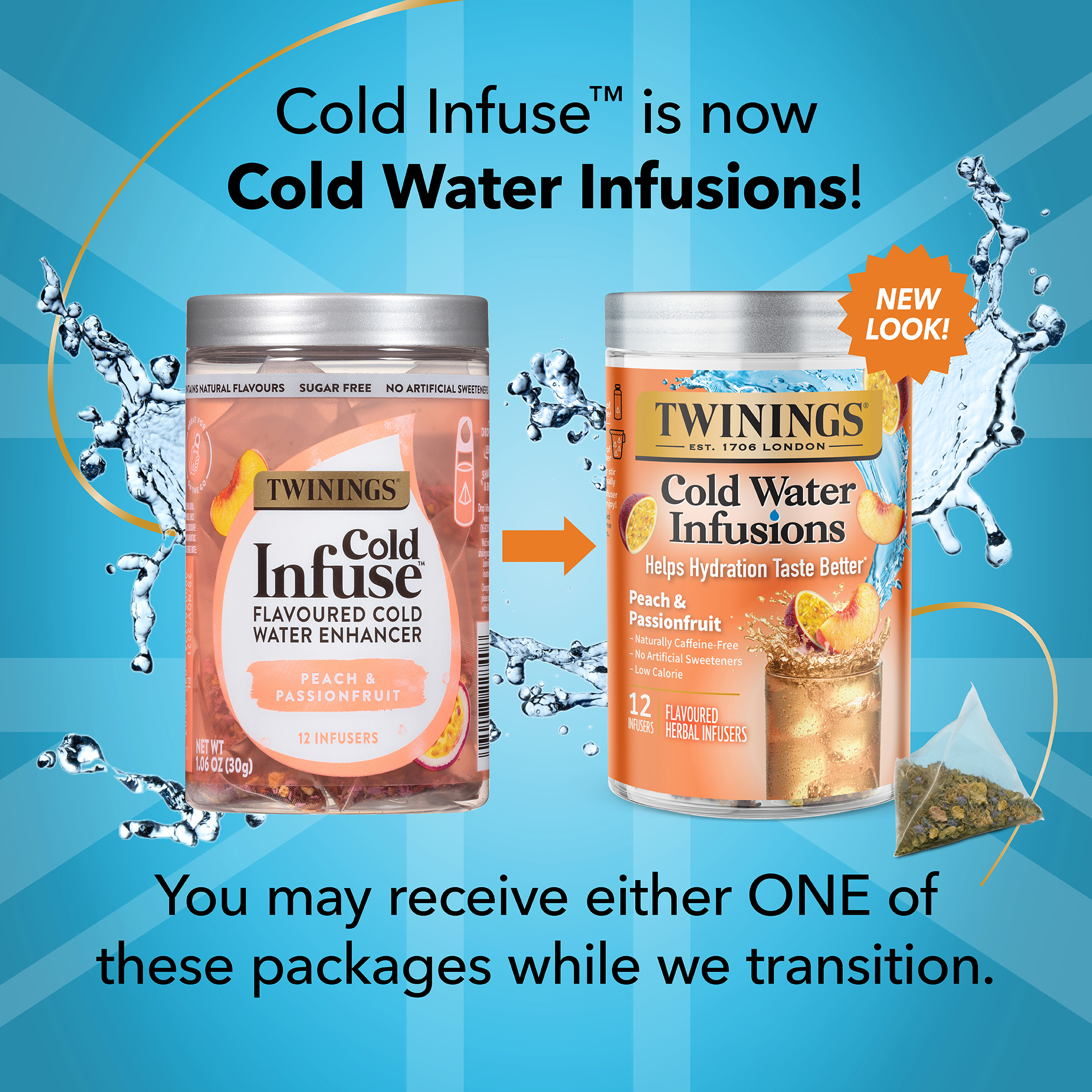 Twinings Cold Water Infusions, Peach & Passionfruit Infuser Bags, 12 Count Canister - image 3 of 13