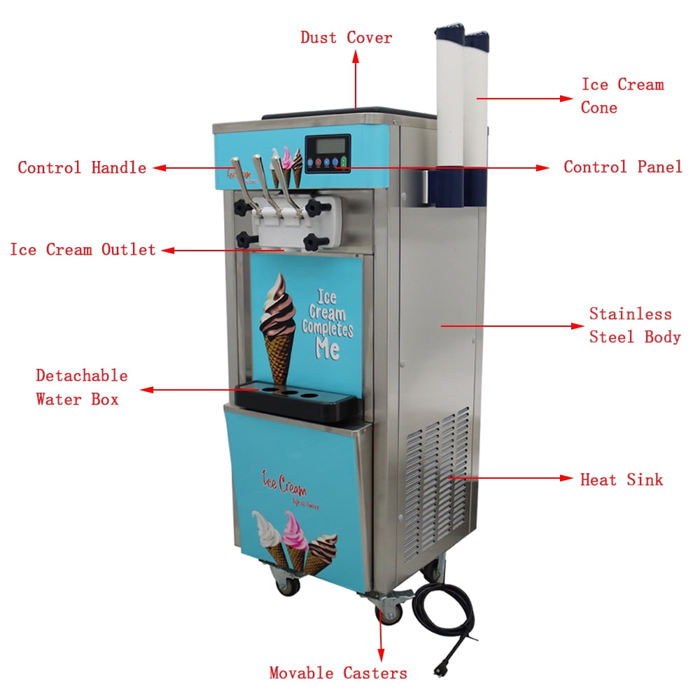 Icee Ice Cream Machine: 30oz Soft Serve in 30-40 mins 