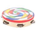 thumbnail image 2 of Tambourine, Percussion Instrument Metal Bell Drum For Children For Rhythm Training ANGGREK Otros, 2 of 8