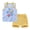 Light Blue, variant on Baby Boy Outfit Sleeveless Cartoon Print Tops Printed Shorts 2PCS Clothes Set Baby Boy Jacket Set,Yellow 3-9 Months