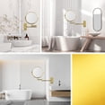 thumbnail image 2 of Espejo de maquillaje Nicesail Gold montado en la pared con aumento 7X, 2 of 7