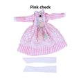 thumbnail image 3 of Bewildely 1 Juego de vestido de muñeca para niñas, portátil, desmontable, reutilizable, lavable, decorativo, lindo reemplazo, muñecas, Muñecas y casas de muñecas Rosado, 3 of 6