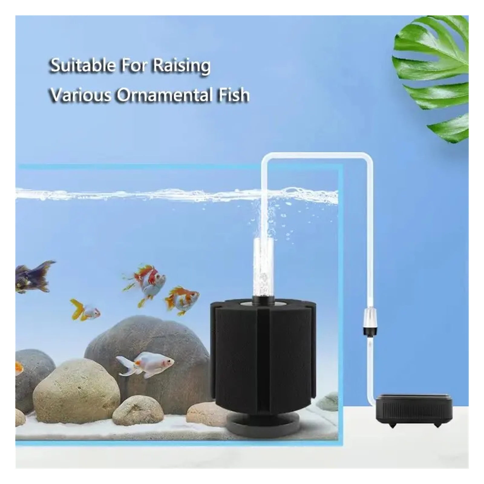 Black Aquarium Spong Filter for Fish Tank Air Pump Skimmer Biochemical Sponge Filter Aquarium