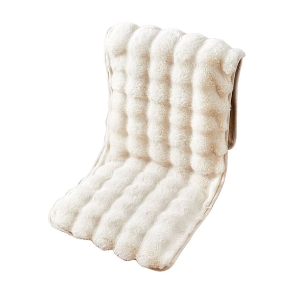 Winter Plush Integrated Seat Cushion Non-Slip Thickened Backrest Cushion Universal Chair Sofa Stool Warm Cushion