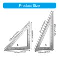 thumbnail image 5 of Lynono Triangular Ruler Protractor Woodworking Ruler for Carpentry and Construction, 5 of 15