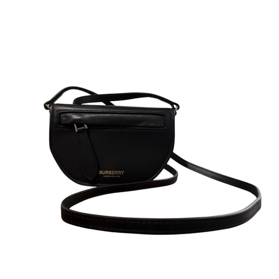 Pre-Owned BURBERRY Mini Olympia Micro Shoulder Bag in Black for Women