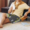 thumbnail image 4 of Mens Pajama Shorts, Cute Dinosaur Skate Sleep Shorts Men Pajama Bottoms Lounge PJ Shorts with Pockets, 4 of 6