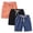 Dark Blue, variant on YunPes 3 Pack Toddler Boy Athletic Shorts Boys Soccer Shorts Basketball Short Pants Size 2‐12T Cotton Linen Beach Pants Pockets