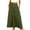 Army Green(Skirt), variant on GUACER Women's High Waisted Tiered Maxi Skirt with Pockets Boho A-Line Flowy Long Skirt Lightweight Summer Swing Skirts