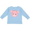 thumbnail image 3 of Inktastic Cute Pig, Little Pig, Piggy, Pink Pig Boys or Girls Long Sleeve Toddler T-Shirt, 3 of 5
