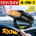 thumbnail image 1 of EIGTHTAIL 500W 12/24V Portable Defogging Fan Automotive Heating Parts  ABS, 1 of 7