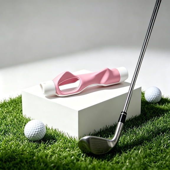 Lunxisen 1 Pcs Golf Training Grip Corrector Beginner Golf Club Hand Aid Non Golf Grip For Indoor Outdoor Practice Improve Swing