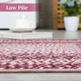 ZACOO 2' x 6' Braided Printed Runner Rug Low Pile NonShedding Carpet