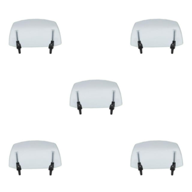 Baohd Déflecteur de Vent Robuste et Stable pour Moto avec Clip Réglable Confort Stabilité Durable Transparent Bleu 5Ensemble