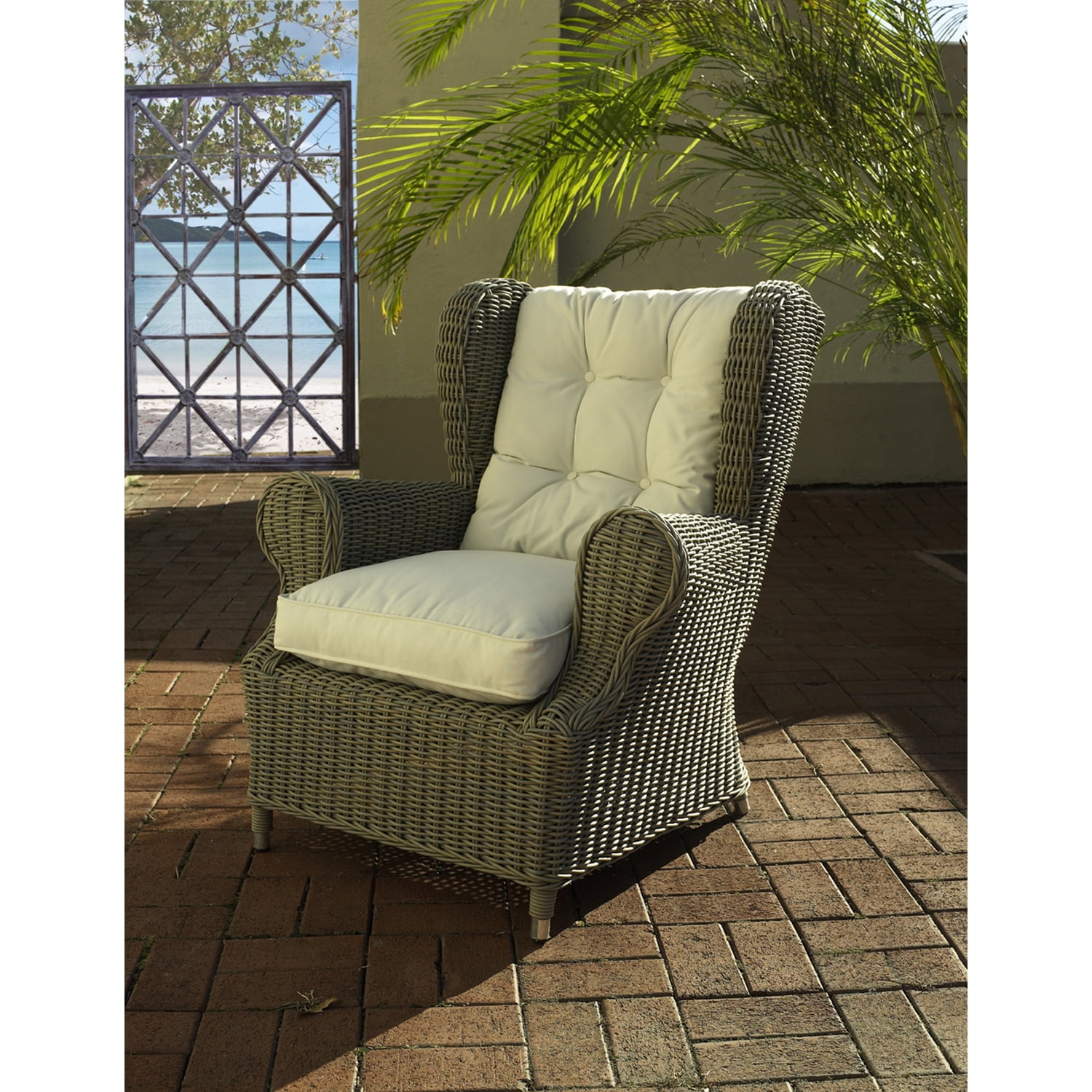 Outdoor wingback chair new arrivals