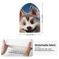 thumbnail image 2 of Yiaed Blue Sky Cute Wolf Print Winter Beanie for Men Women, Fleece Lined Beanie Soft Warm Knit Hat Ski Stocking Cuffed Ca, 2 of 6