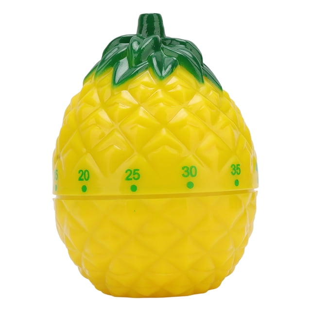 BuyWeek Minuterie de Cuisine, Minuterie Mécanique en Forme d'Ananas Mignon Rappel de Minuterie de Cuisine de Cuisine pour la Maison 6.4x6.4x8.7cm