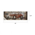 thumbnail image 6 of Yosemite Home Decor "Red Vintage Car II" Wood Wall Art in Multi-Color, 6 of 6