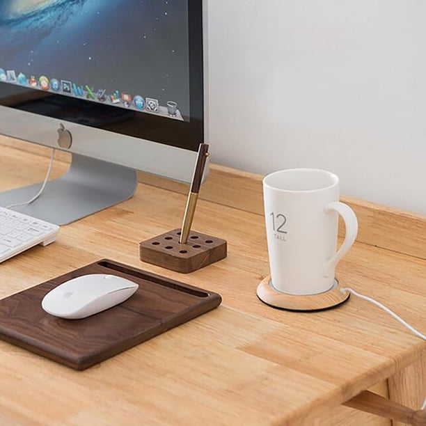 Chauffe-tasse USB Réglable 3 Températures (55°C/65°C/75°C) - 20W - Pour Café, Thé, Lait - Compatible Céramique Et Inox