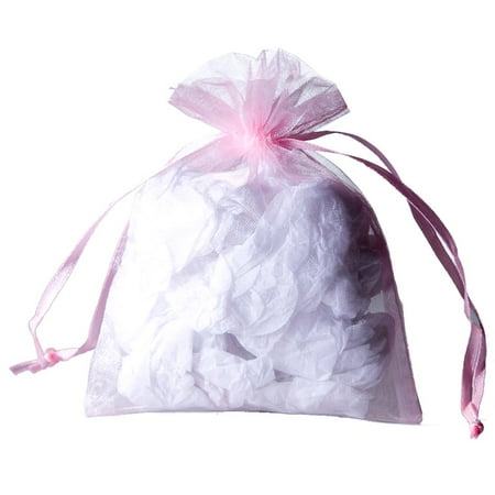 Pink Organza Drawstring Bags Pink Organza Drawstring Bags Image 1 Of