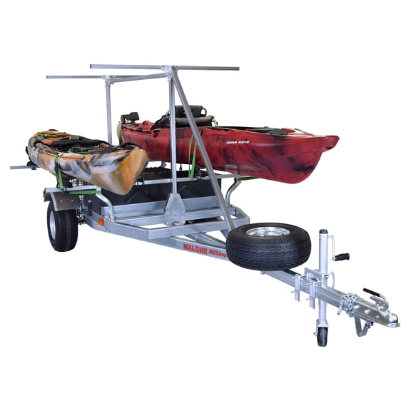 Malone MegaSport 2-Boat SaddleUp Pro Trailer Package w/ 2nd Tier