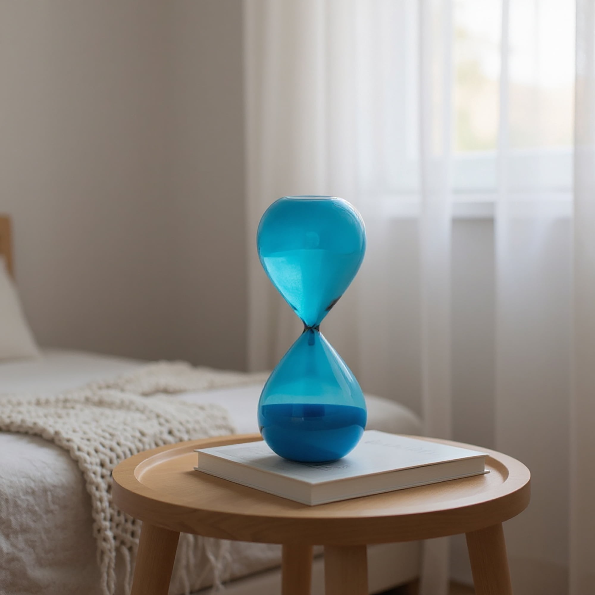 Mainstays 8" Blue Hourglass