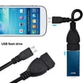 thumbnail image 3 of wnpxqnt Câble Micro USB Mâle Hôte vers USB Femelle OTG Adaptateur / PDA T Android D9O4, 3 of 9