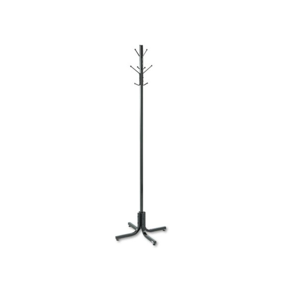 Safco, Saf4163Bl, 4 Double Hook Costumer, 1 Each, Black