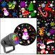 thumbnail image 3 of Proyector de luces de Navidad, proyector de copo de nieve, luces giratorias de nieve de Navidad con 2 películas para Navidad, día festivo, fiestas, jardín, decoración interior y exterior, 3 of 5