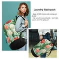 thumbnail image 6 of RMDQTR Durable Large Laundry Backpack with Drawstring Closure Ideal for Laundry Trips,Travel&Camping White Red Tulips, 6 of 7