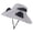 Gray, variant on Dual Fan Solar Hat With Wide Brim & 3 Speeds, Lightweight Cooling Sun Hat for Outdoor Fishing Hiking Gardening, Breathable UV Protection, Adjustable 55-59cm