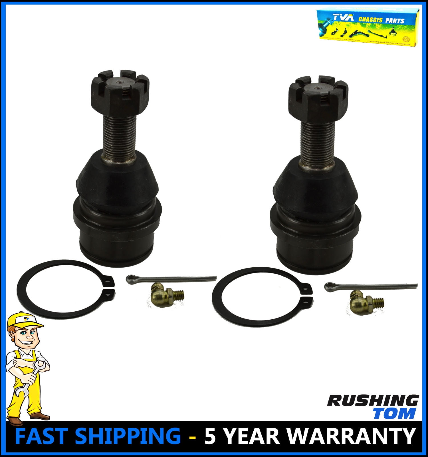2 Front Suspension Upper Ball Joint for Ford F350 F150 F250 4WD