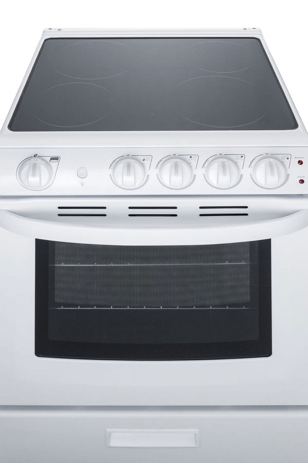 24" Wide Electric Smooth-Top Range