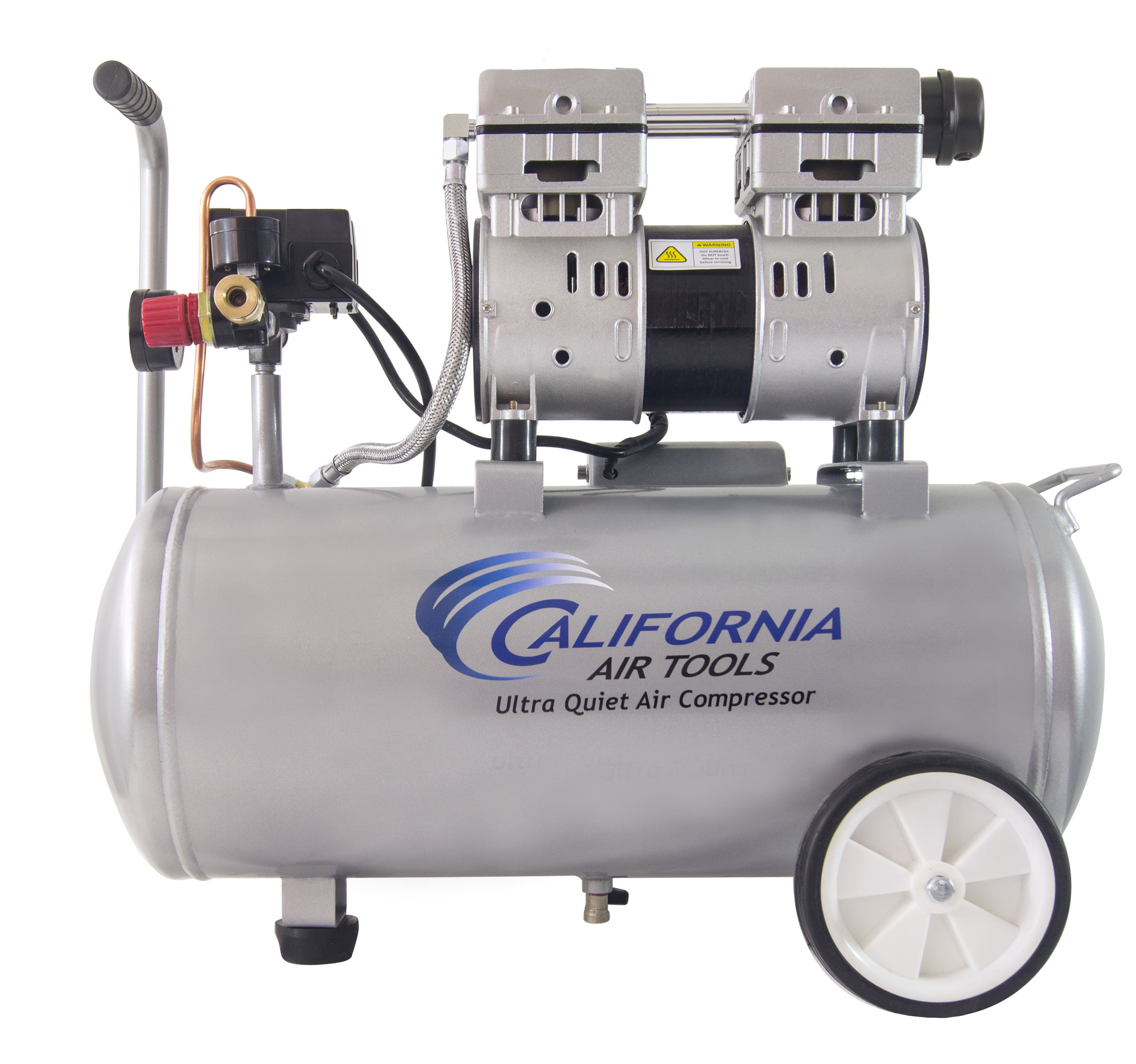 Photo 1 of (BROKEN OFF INTERIOR CONNECTION) California Air Tools 8010 Ultra Quiet & Oil-Free 1.0 Hp, 8.0 Gal. Steel Tank Air Compressor