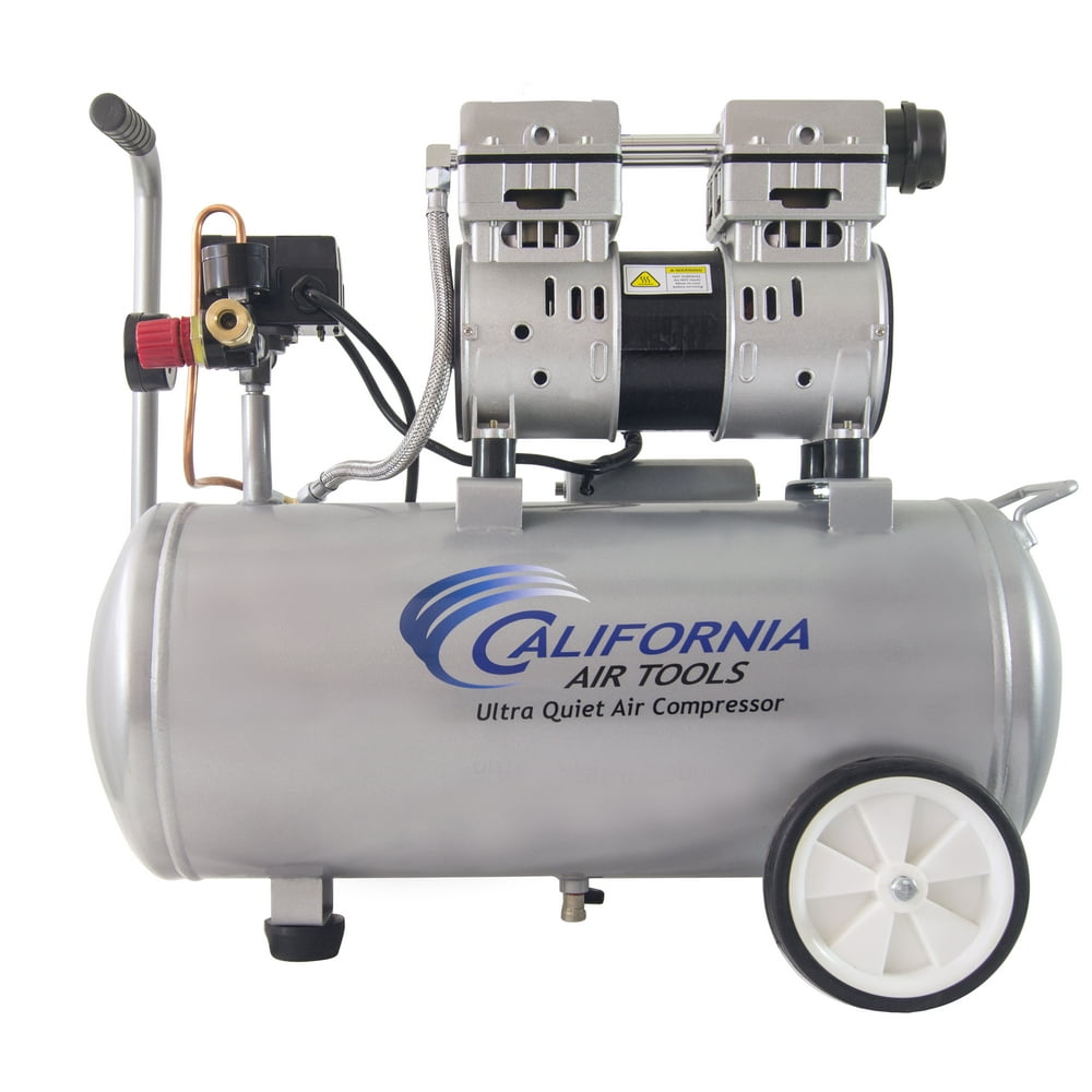 California Air Tools 8010 Ultra Quiet & OilFree 1.0 Hp, 8.0 Gal. Steel