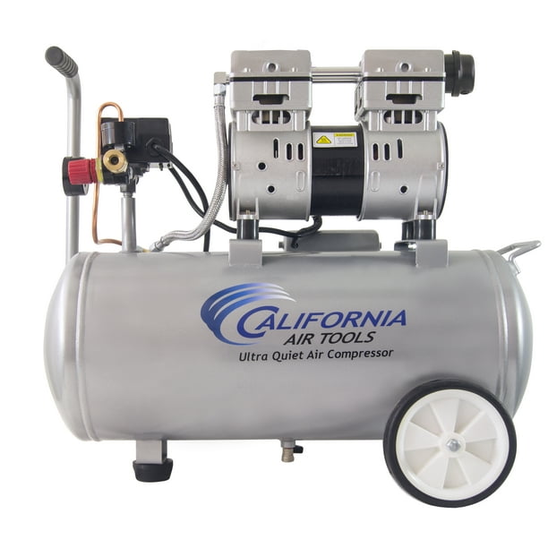 California Air Tools 8010 Ultra Quiet & OilFree 1.0 Hp, 8.0 Gal. Steel