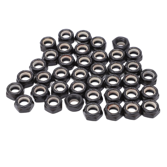 Skateboard Trucks Axes Nuts, Strong Connection Skateboard Truck Hardware Kit M8 Thread Replacement For Skateboard Black