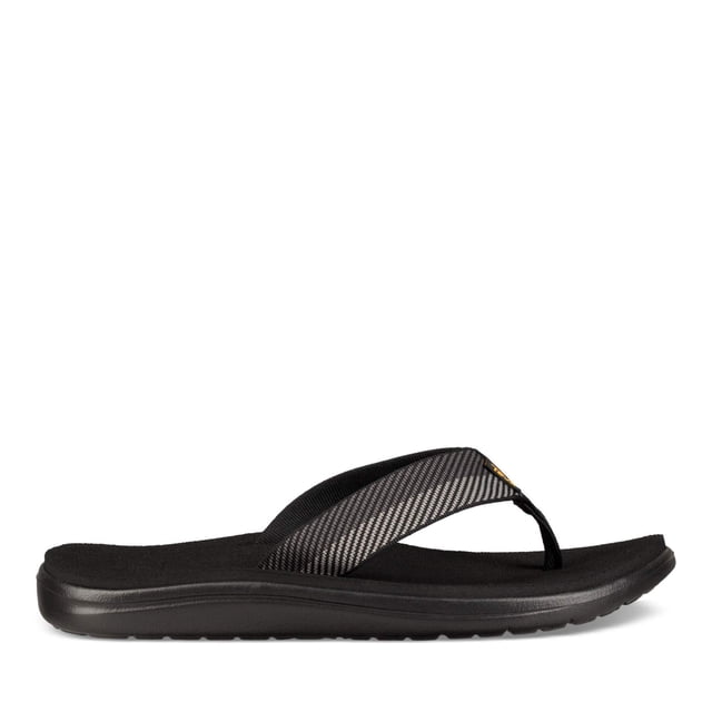 Sandalias Voya Flip Flop de Teva para hombre, negro/gris, talla 9 EE. UU.