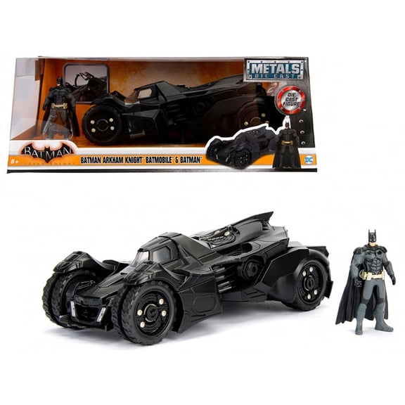 Arkham Knight Batmobile with Batman Diecast Figure 1/24 Diecast Model Car by Jada