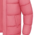 thumbnail image 5 of UVEASISHA Down Coats for Men Fashion Full Zip Stand Collar Puffer Jackets Solid Casual Windproof Insulated Parkas Thick Warm Snow Coat with Pockets Pink S, 5 of 6