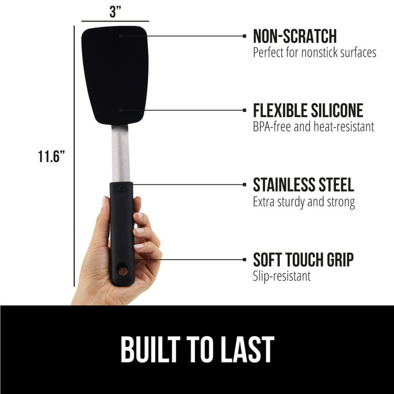 Non-Scratch Silicone Spatula, Heat Resistant Flexible Flipper photo 4