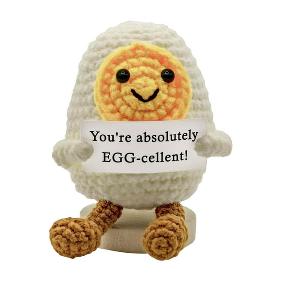 Hearth & Gear Adorable Poupée en Laine au Crochet Egg仔 avec Énergie Positive pour Enfants et Adultes 50x50 Amp Poupées Fugueuses Poupées Scintillantes 2gether Poupées Scène Poupées Poupées en Vrac Poussette Grondante Amp Kinder