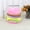 Pink-hamburger-style storage basket, variant on Hamburger-Shaped Storage Basket with Lid - Soft Fabric Flip-Top Organizer | Playful Home Decor for Bedroom & Living Room | Novelty Decorative Bin