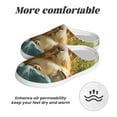 thumbnail image 6 of Xecao Lazy Home Style Guinea Pig Print Cotton Slippers Fuzzy Warm Cozy Slippers Non Slip House Slippers For Indoor Outdoor Cotton Slippers House Slippers-39/40, 6 of 7