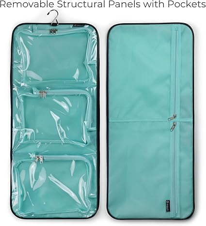 Mavii New Deluxe Dance Bag with Garment Rack - 28" Costume Rack Duffel with Accessory Pocket Panels, Lightweight Aluminum Garment Rack