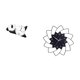 thumbnail image 5 of Reloj de pared Panda acrílico silencioso, sin , manecillas silenciosas, forma única, adecuado para dormitorio, sala de estar, oficina, cocina, l, 5 of 8