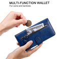 thumbnail image 2 of Estuche de Cuero PU con Cierre para Motorola MOTO G9 Play , Funda Protectora con Billetera y Correa, 2 of 5