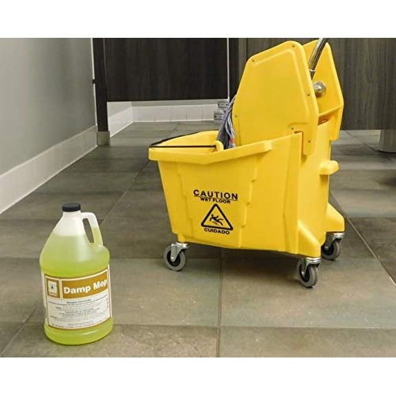 Spartan Damp Mop Streak-Free & Household Floor Cleaners, Lemon, 1 gal, 4 Count