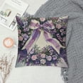 thumbnail image 2 of Qinduosi Spring Pillow Covers Purple Spring Summer Decorations Throw Pillow Covers Farmhouse Cushion Case for Sofa Couch White, 2 of 5